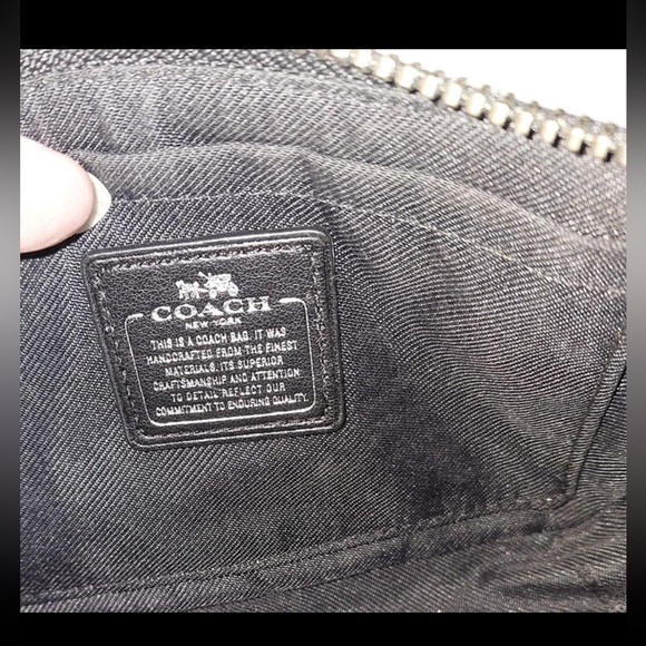 Coach IridescentBAG pink gold green peach purse leather hologram oil slick